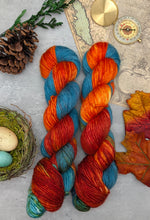 Load image into Gallery viewer, Blazing Sky-Alpaca/Merino/Silk-Mad Science Experiment