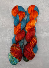 Load image into Gallery viewer, Blazing Sky-Alpaca/Merino/Silk-Mad Science Experiment