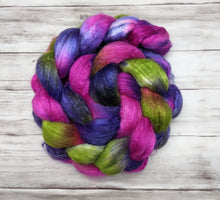 Load image into Gallery viewer, Moonlight and Orchids-Merino/Silk Combed Top-Ready to Ship